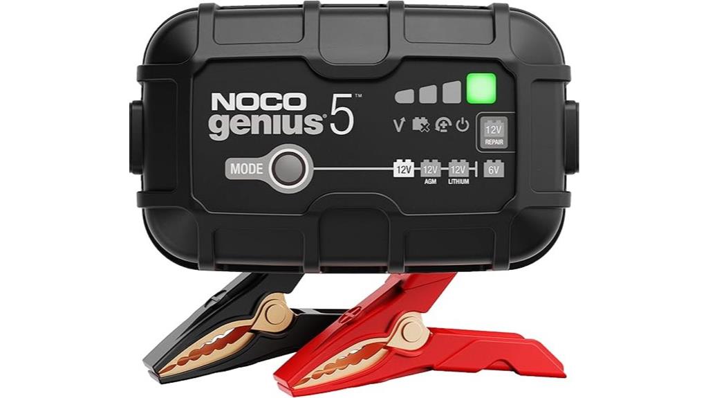 smart 5 amp battery charger