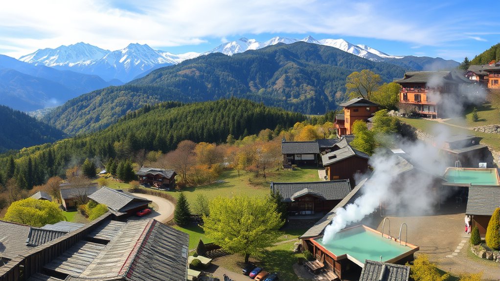 soothing hot spring stroll