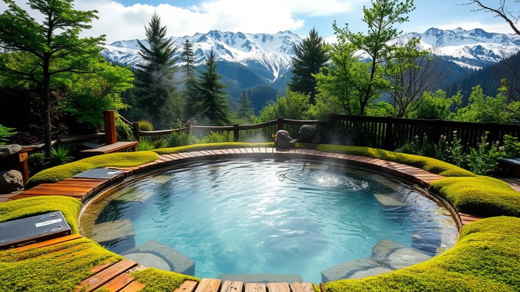 soothing mountain hot springs