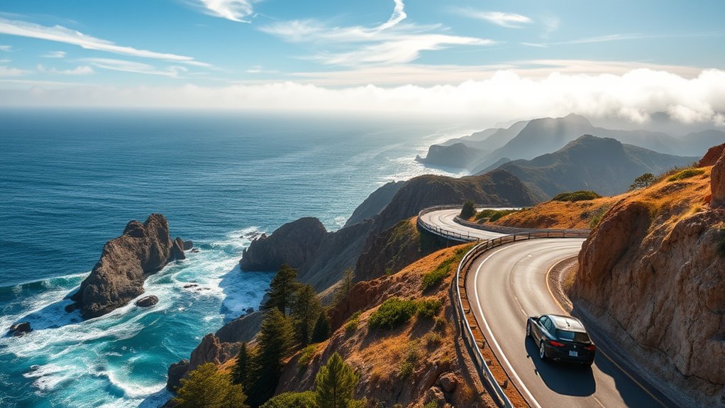 spectacular coastal cliff views
