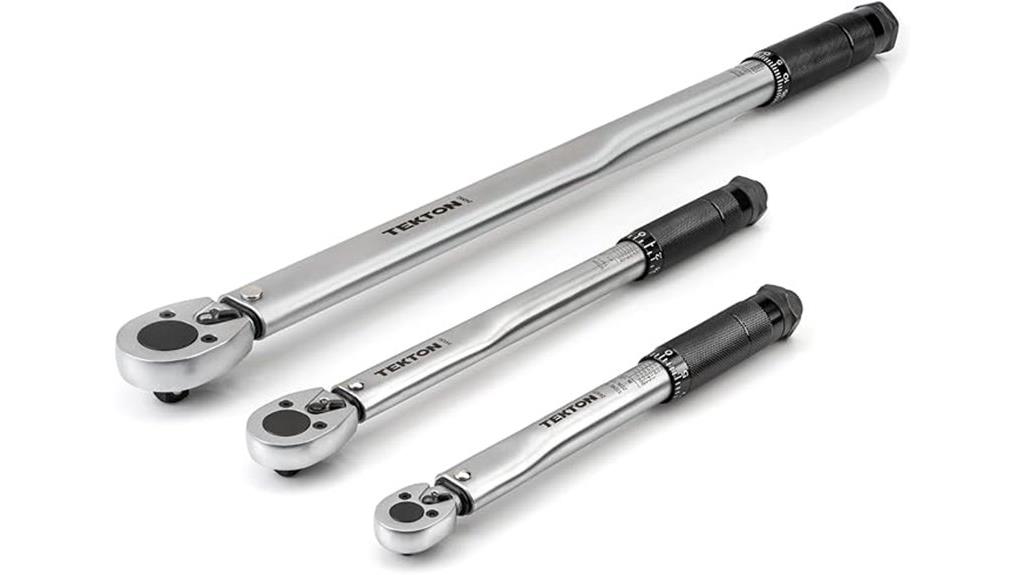 three piece torque wrench set