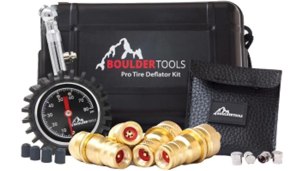 tire deflator with gauge