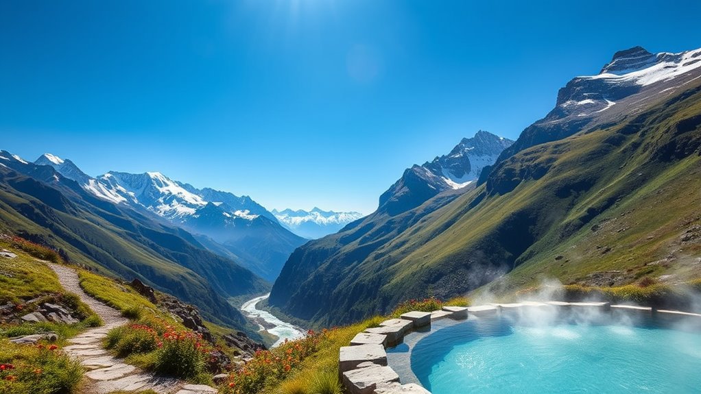 trekking japanese alps scenery