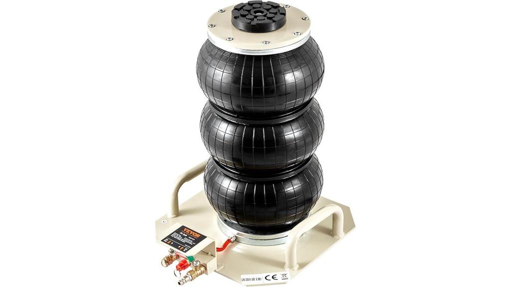 triple bag pneumatic jack