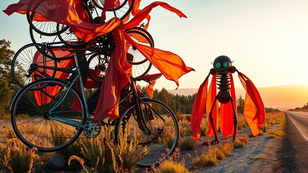 unexpected roadside artistic surprises