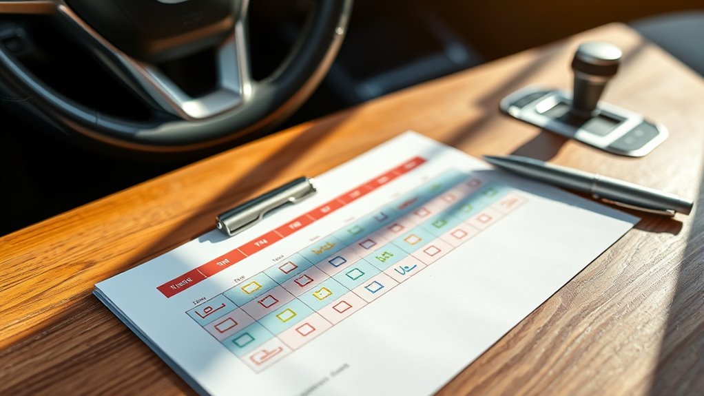 update vehicle maintenance records