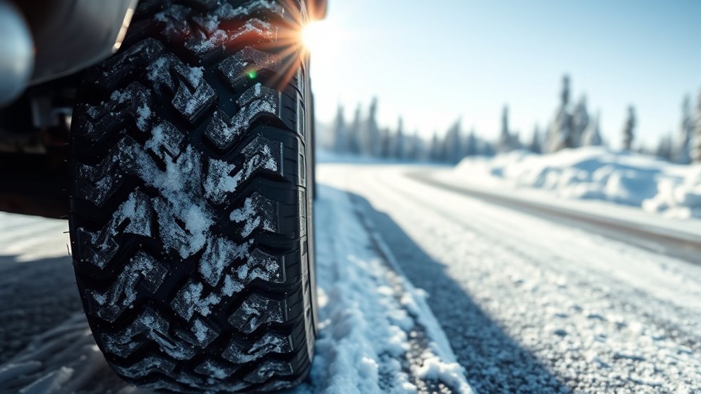 use winter tires and chains