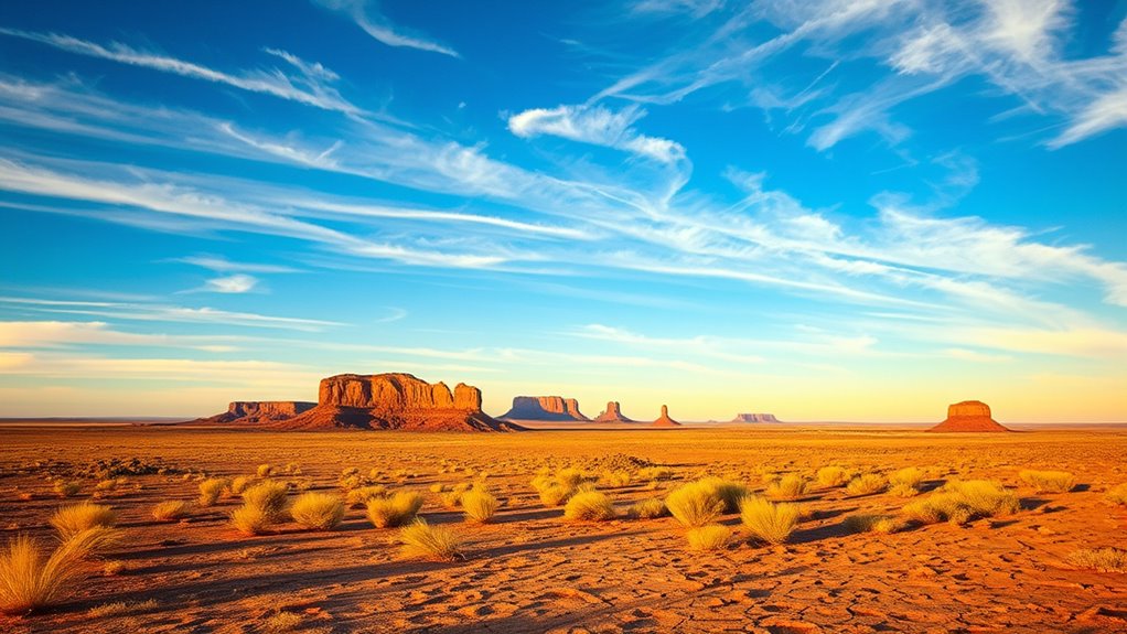 vast arid desert landscapes