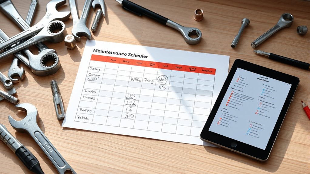 vehicle maintenance component tracking