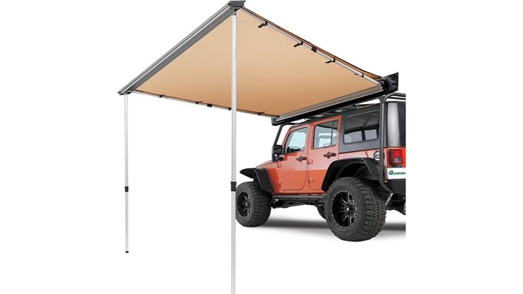 vehicle roof rack shade