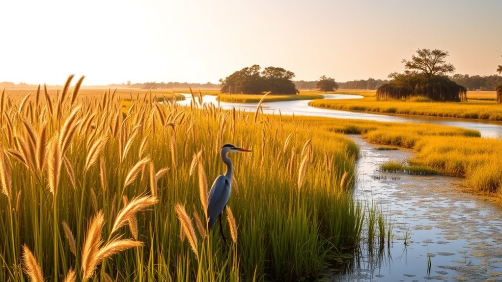 vibrant coastal marsh ecosystems