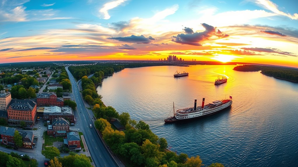 vibrant riverfront cultural hubs