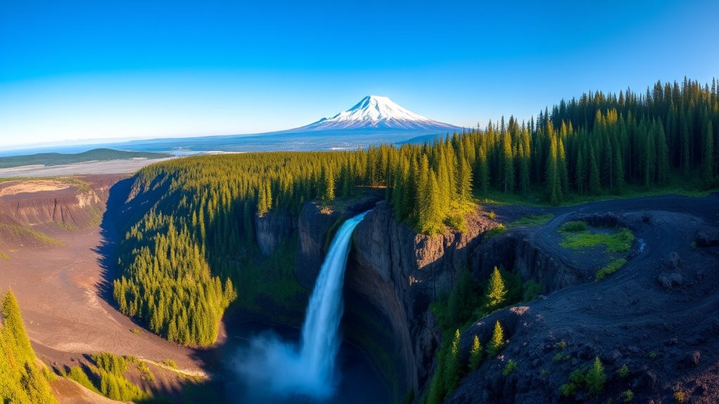 volcanic waterfall geological wonders