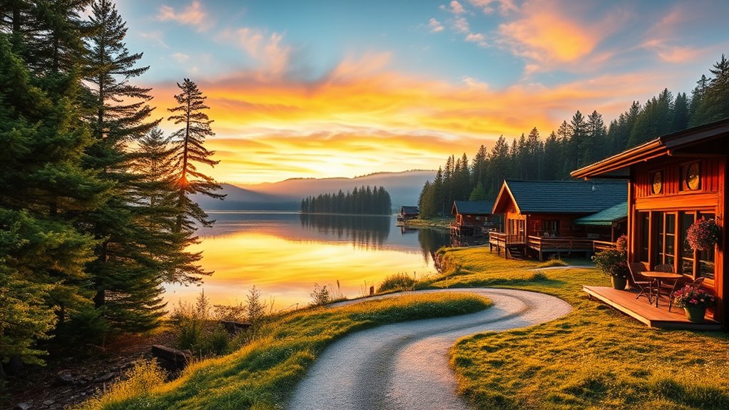 waterfront lodging with friendly hosts
