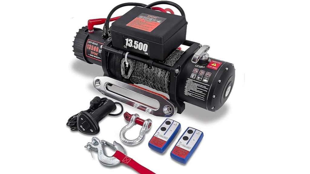 waterproof 13500 lbs electric winch