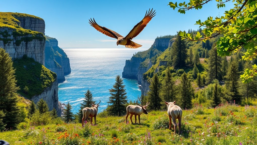 wildlife encounters in natural landscapes