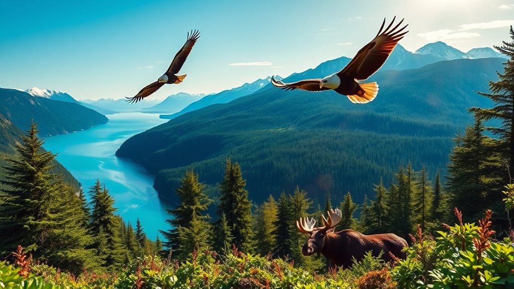 wildlife glaciers fishing hiking