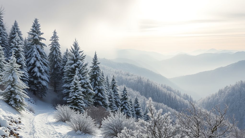 winter wildlife and trails