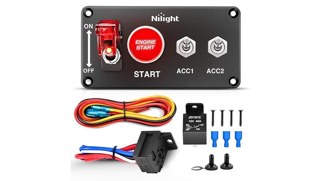 12v rocker switch panel