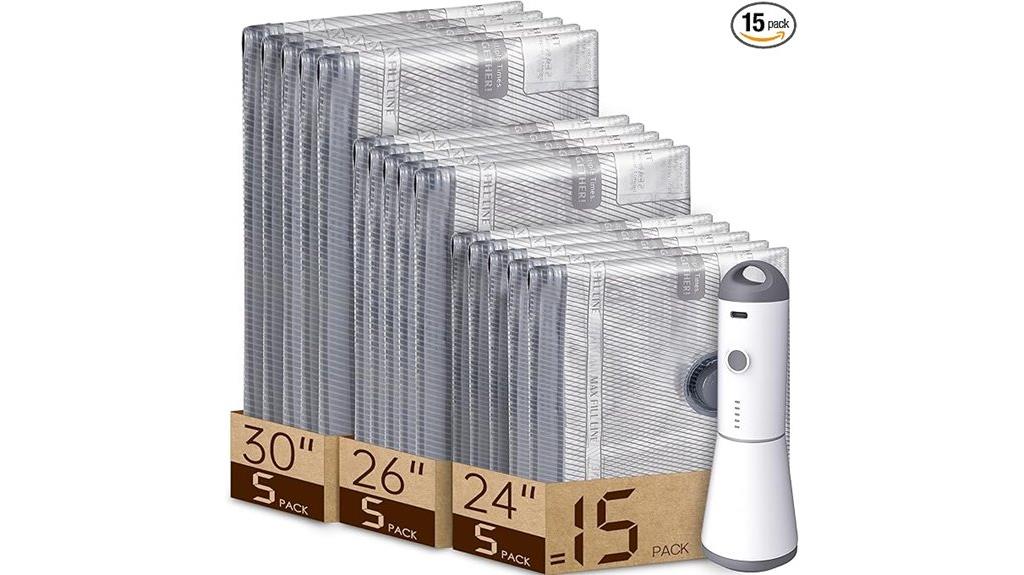 15 pack vacuum storage bags