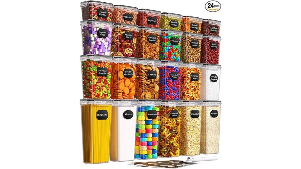 24 piece airtight containers