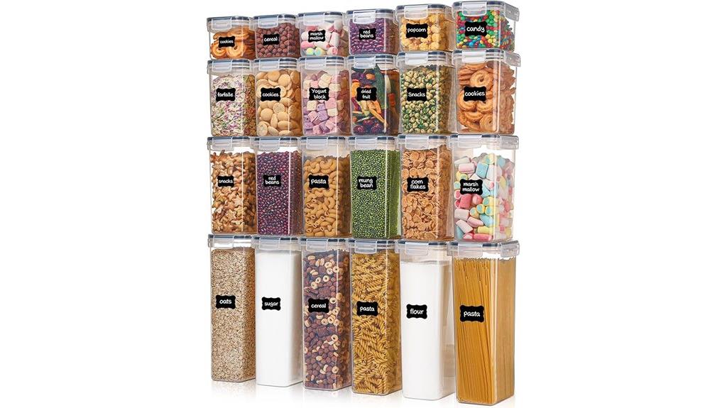 24 piece airtight containers