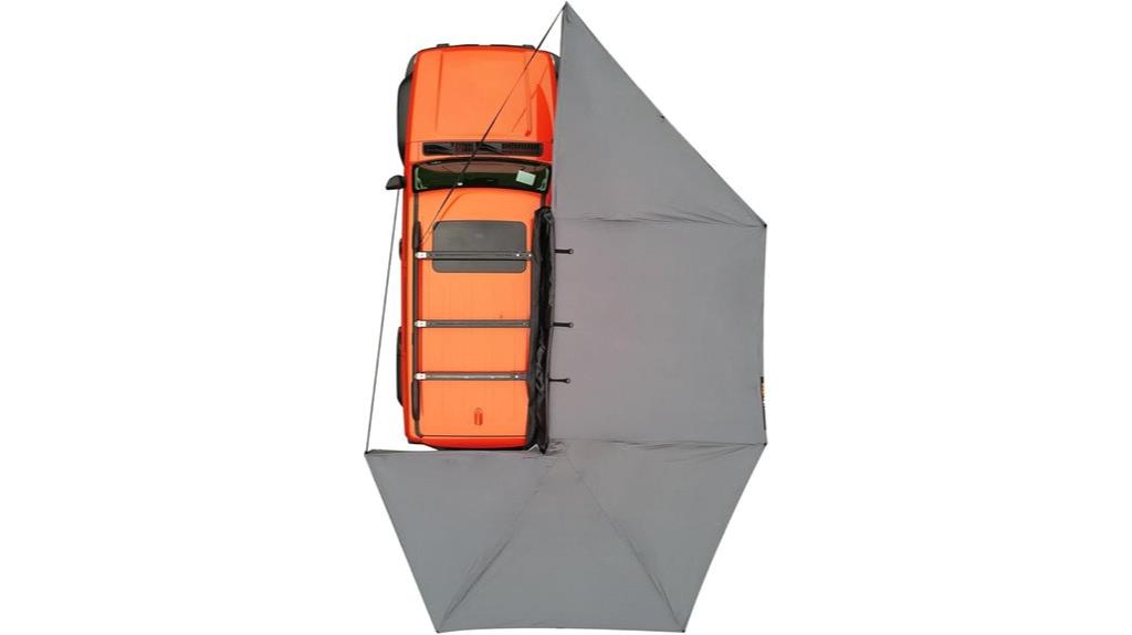 270 degree vehicle roof awning