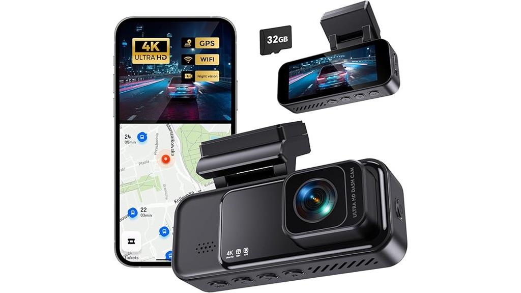 4k dash cam with wifi