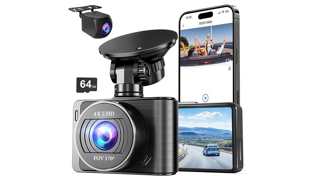 4k front rear wifi