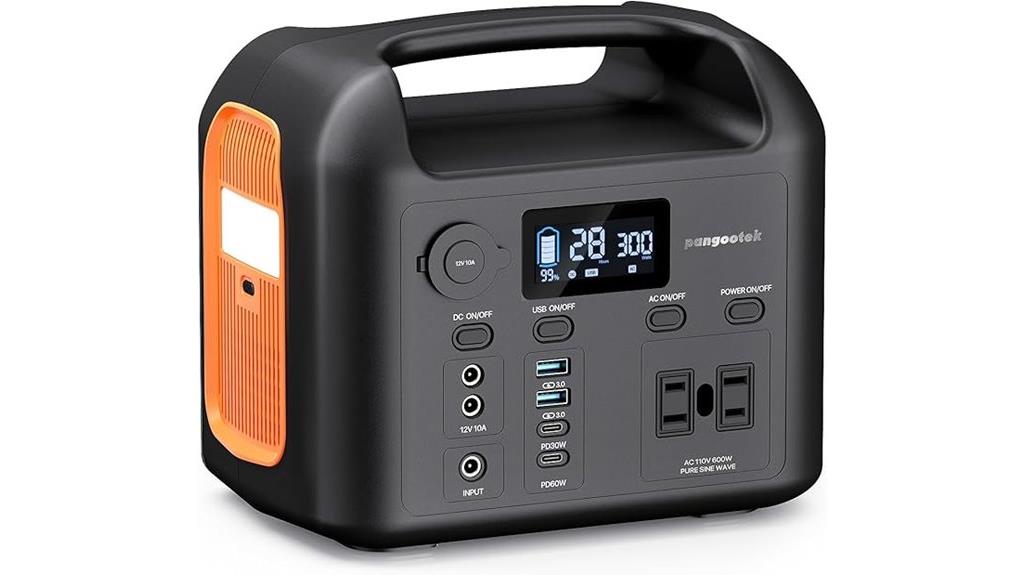 600w portable solar generator
