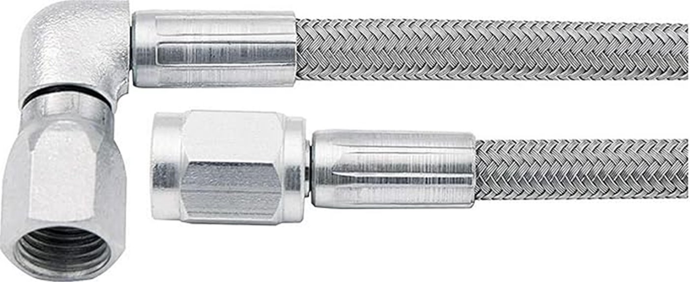 60 inch braided steel lines