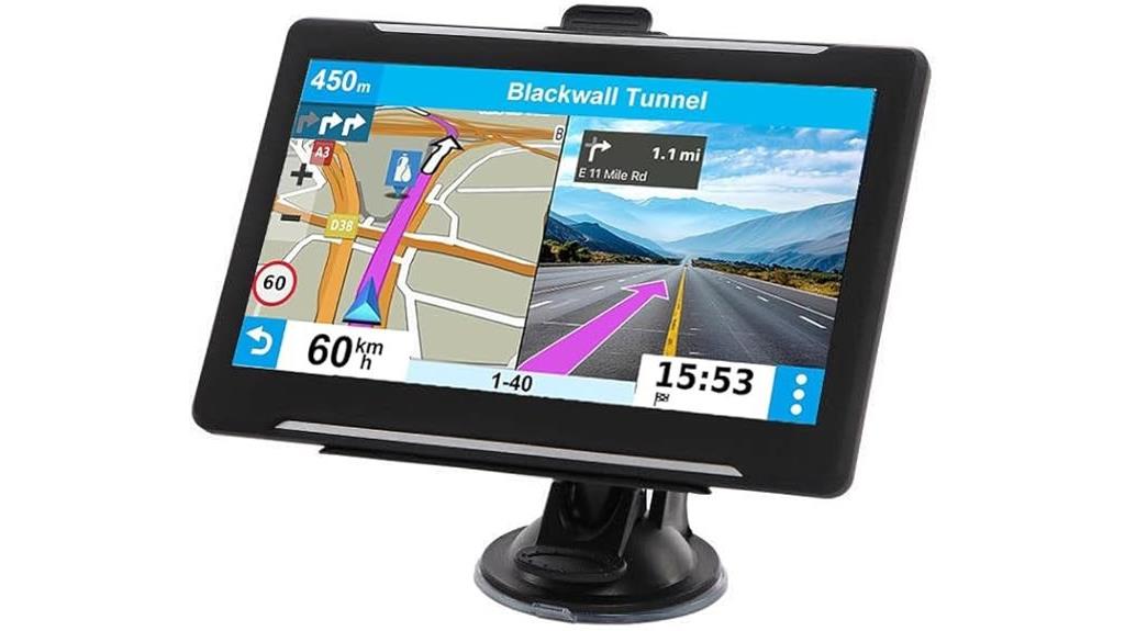 7 inch touch screen gps