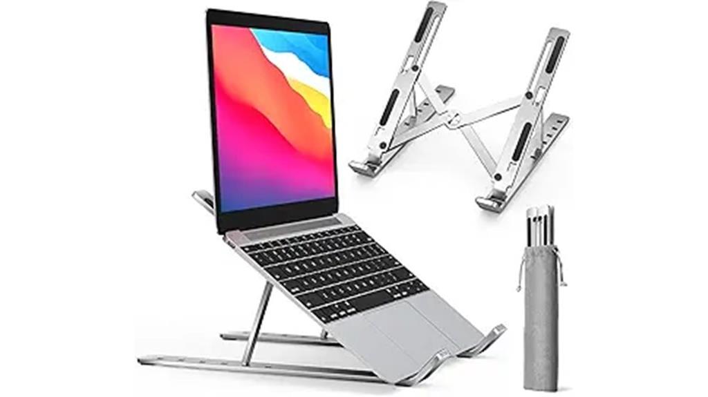 adjustable aluminum laptop riser