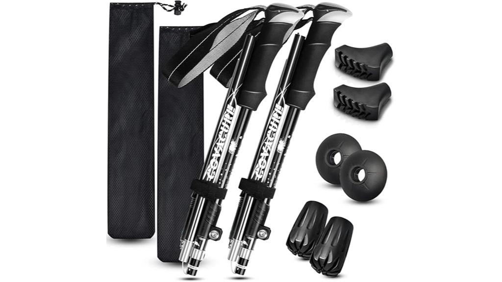 adjustable aluminum trekking poles