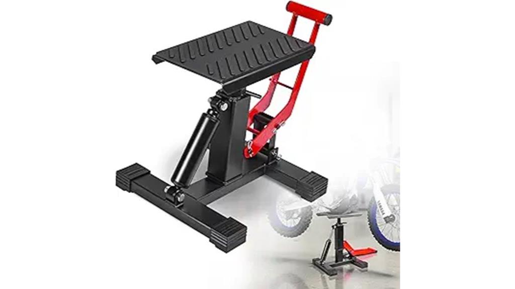 adjustable hydraulic bike stand