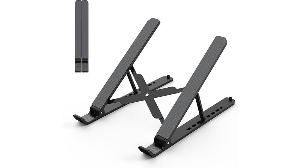 adjustable laptop and tablet stand