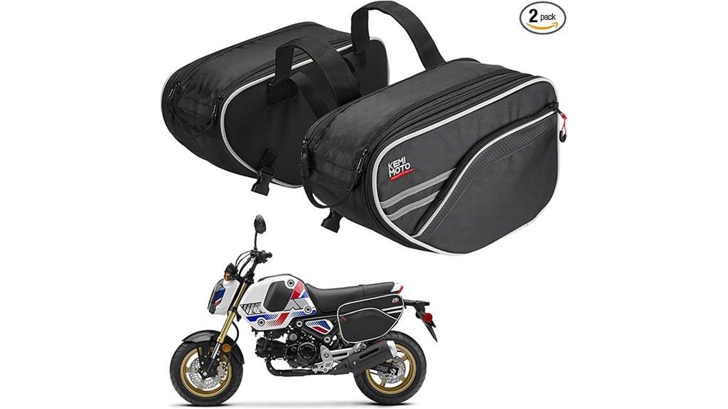 adjustable motorcycle saddlebags
