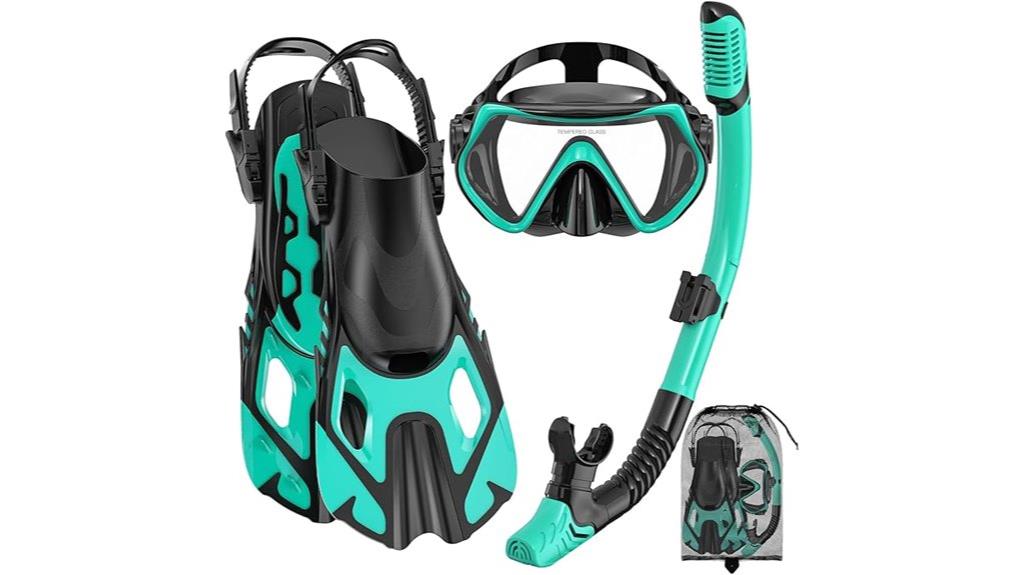 adult snorkeling gear set