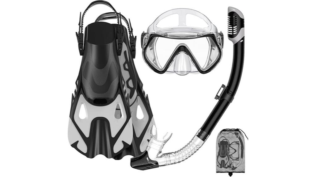 adult snorkeling gear set