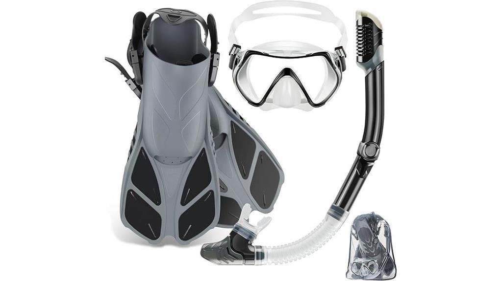adult snorkeling gear set