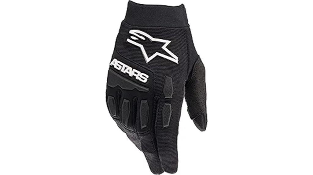 alpinestars black white gloves