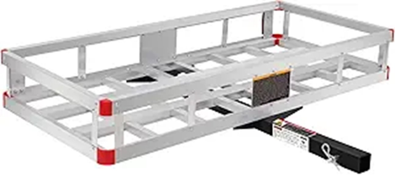 aluminum cargo carrier size