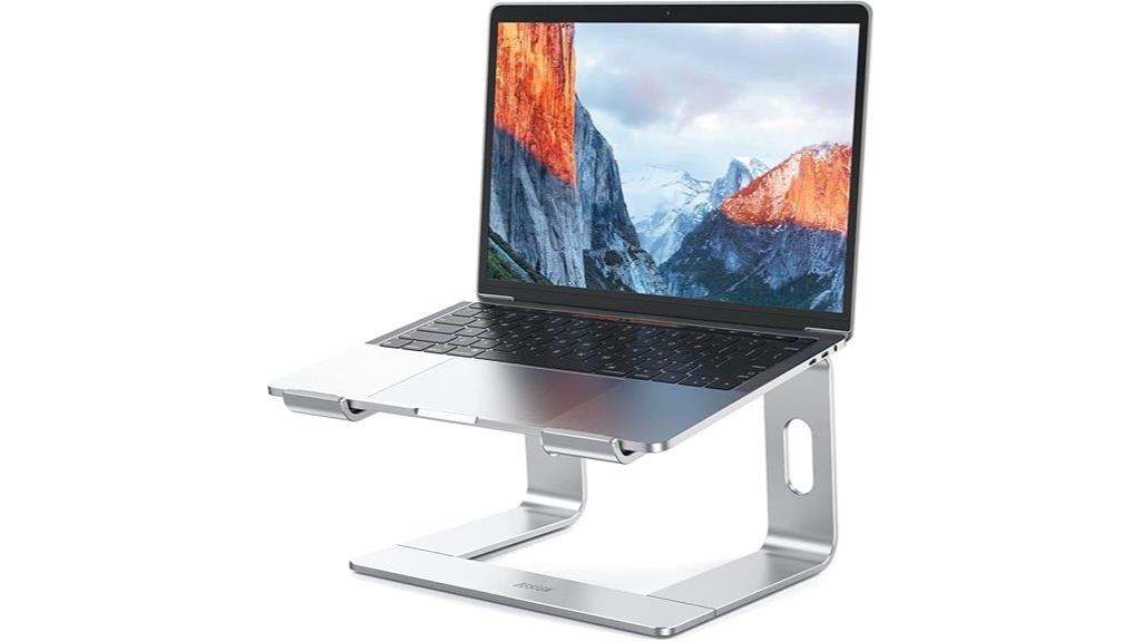 aluminum ergonomic laptop stand