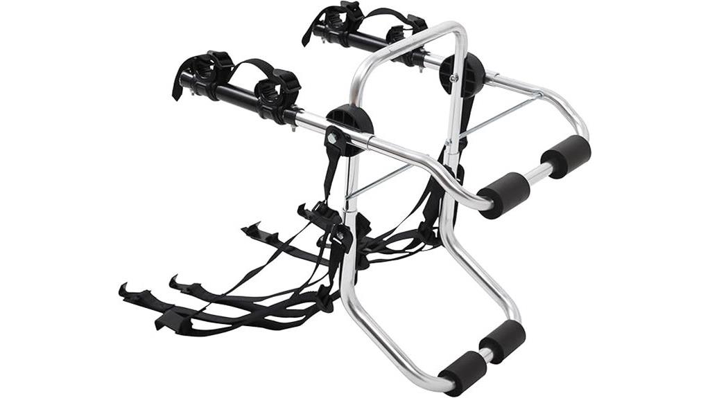 aluminum trunk mounted bike rack