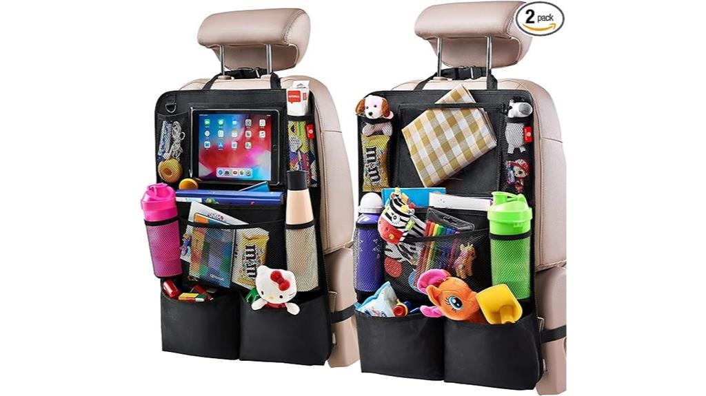 backseat organizer with tablet