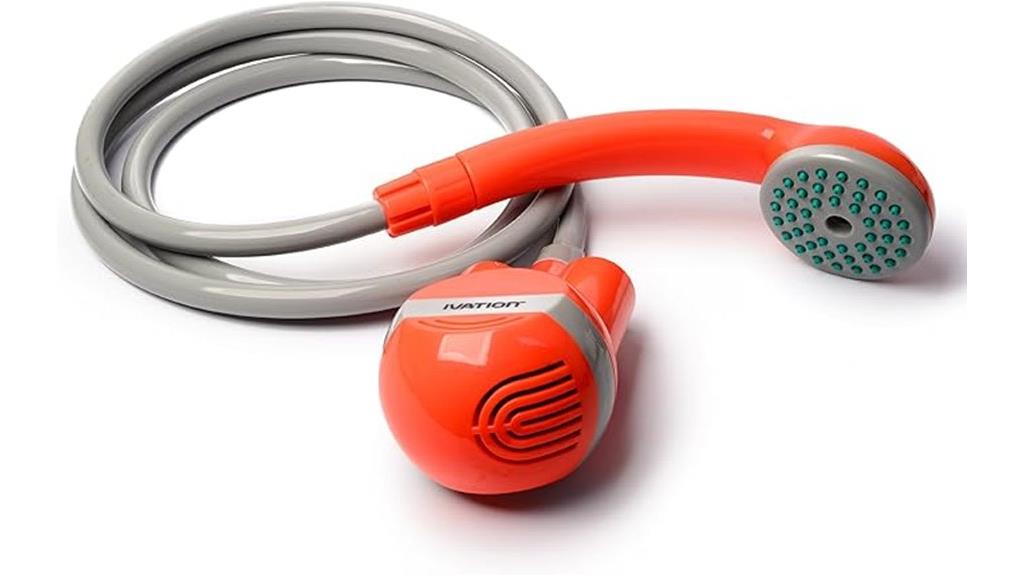 battery powered camping shower
