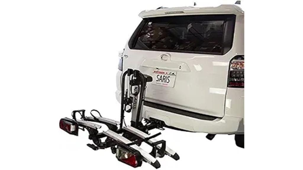 bike rack with electric lift