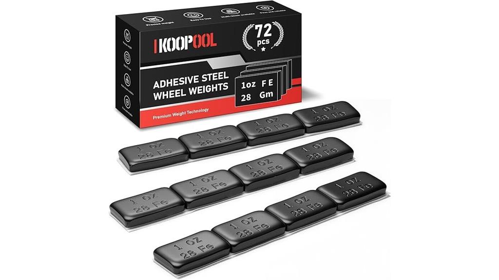 black adhesive wheel weights