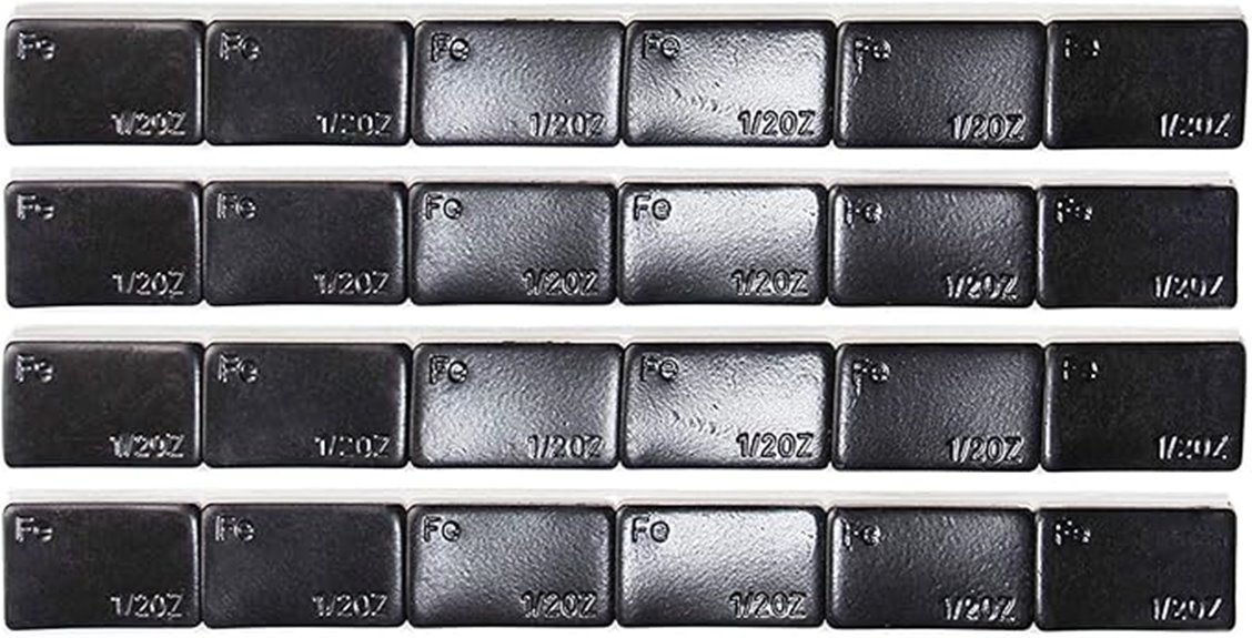 black adhesive wheel weights