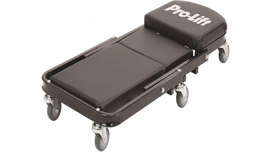 black foldable z creeper